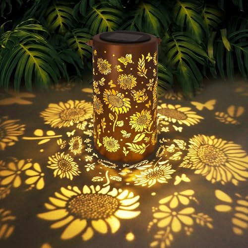 BSGlobal Sunflower Solar Lanterns Outdoor Waterproof Hanging Lights by BSGlobal