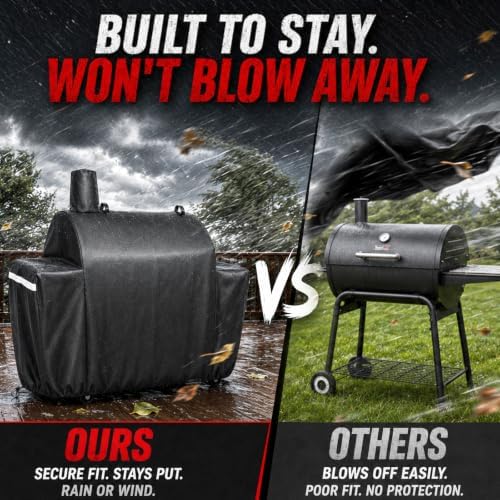 Utheer 600D Grill Cover for Royal Gourmet CC1830S/CC1830W/CC1830M/CC1830SC - Image 4