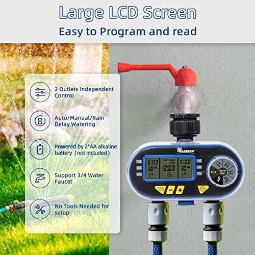 Sprinkler Water Timer with Rain Delay Function for Garden Hose - Image 5