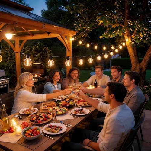 RTTY Outdoor String Lights 50 FT, LED Patio Light for Outside Waterproof - Image 6
