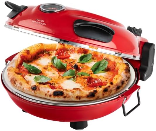 PIEZANO Crispy Crust Pizza Oven by Granitestone – 12 Inch Electric Pizza Oven Indoor Countertop Maker with Ceramic Stone Heats up to 800˚F for Delicious Stone Baked Pizzeria Style Pizza at Home - Image 4