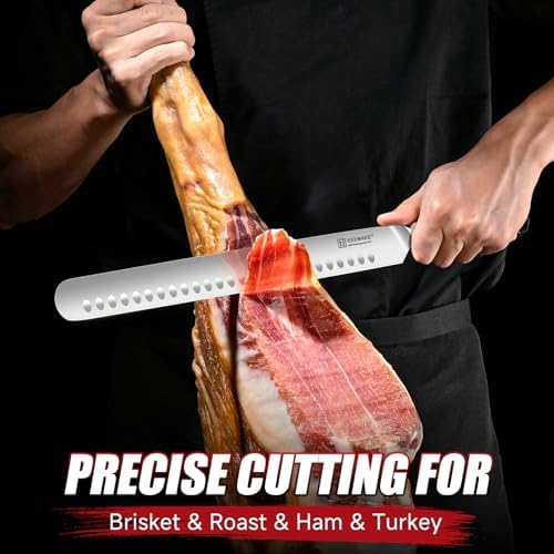 KEEMAKE Brisket Carving Knife Set, 3-Piece Slicing Knife for BBQ & Meat - Image 4