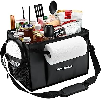 HAUSHOF Large Grill and Picnic Caddy with Paper Towel Holder by HAUSHOF