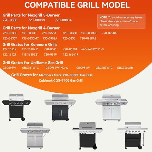 17 Inch Grill Grates for Home Depot Nexgrill 720-0830H 720-0830D 720-0783E 720-0783C 720-0888N 4-Burner Gas Grill - Stainless Steel BBQ Grill Grate Replacement Parts for Outdoor Grill, 2 Pack - Image 7