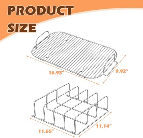 Rib Rack & Roast Smoke Rack for Ninja Woodfire XL OG800/OG900 Series Smoker - Image 2