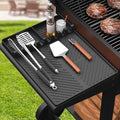 Silicone Griddle Tools Mat for Blackstone, Griddle Accessories Side Shelf Mat Grill Pad for Outdoor Grill Kitchen Counter Spatula Silicone Mat with Drip Pad (Black) by SARTNP