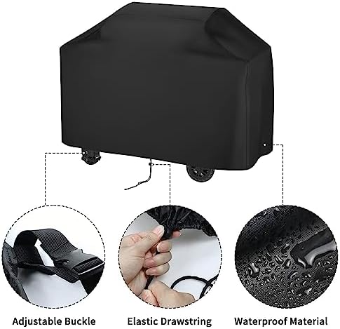 Heavy Duty Griddle Cover for Pit Boss 4-Burner Ultimate Griddle, Waterproof Black - 63" L×31" W×35" H - Image 2