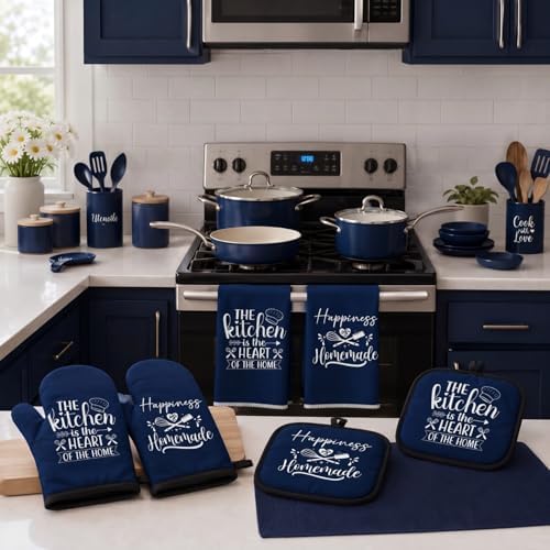 Sratte 6 Pcs Kitchen Decor Accessories Set, Kitchen, Blue - Image 2