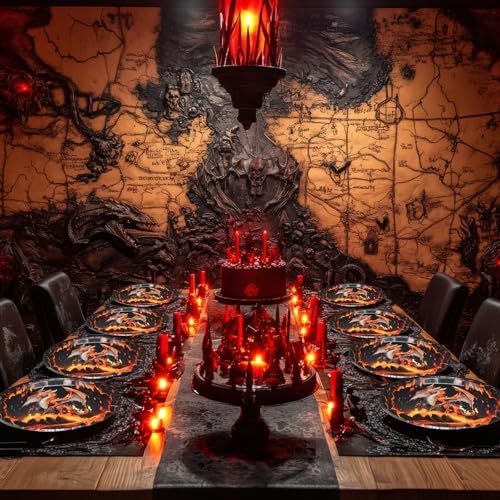 Dragon Party Decorations - Dragon Party Plates and Napkins for Kids Birthday Party, Serves 40 Guests - Image 4