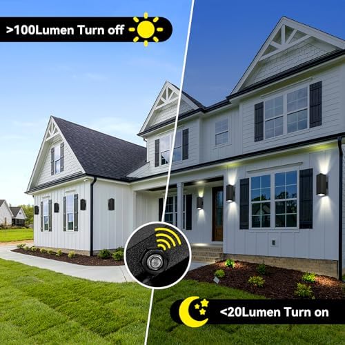 2-Pack Exterior Wall Light Fixtures, Up Down Outdoor Waterproof - Image 3
