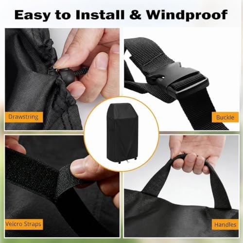 Grill Cover for KitchenAid 2-Burner Gas Grills, 28x19x44 - Image 3