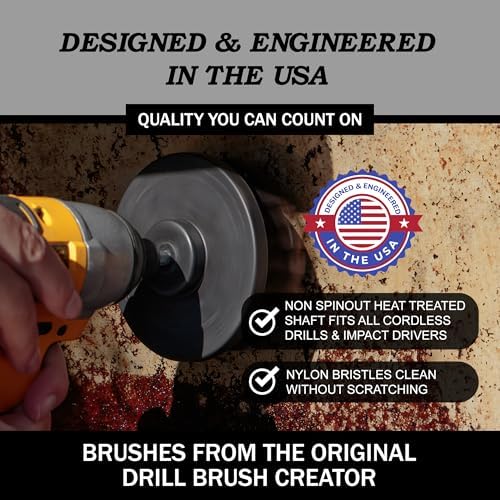 BBQ Cleaning Kit Water Calcium Mineral - Electric Grill Brush for Drill - Image 3