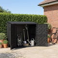 Outdoor Storage Box & Cabinet 36 Cu Ft, Patio Storage Box, Black by Unknown