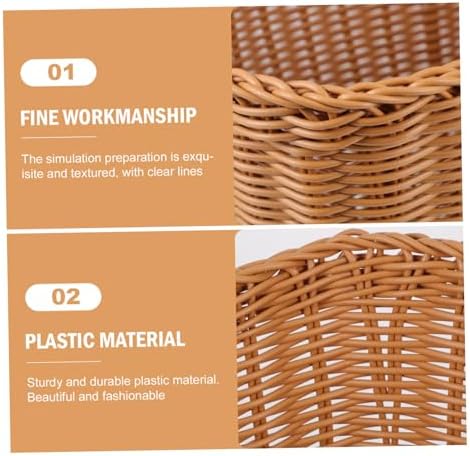 Handmade Woven Picking Basket, Decorative Rural Style Storage Holder - Image 3