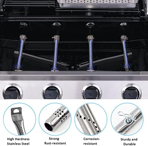 Grill Rplacement Parts for Charbroil Performance 4 Burner 463365021 463365522 463352521, 5 Burner 463448021, 4-Burner 463366022, G325-0002-W1 Heat Plate, G327-2100-W1 Burner, Igniter, Crossover Tube - Image 7