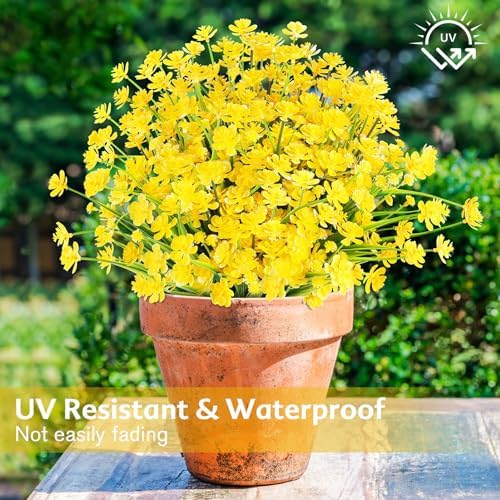 AGIRL Artificial Flowers Outdoor UV Resistant Fake Plant Garden Patio Decor - Image 5
