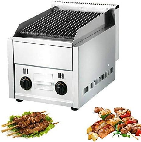 Gas Grill, Radiant Gas Charbroiler, 12" x 15" Heavy Duty Commercial Countertop Gas Grill Stainless Steel for Restaurant BBQ 60TU/hr - Image 3