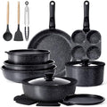 GiPP 21PCS Pots and Pans Set Nonstick Cookware Set with Detachable Handle by GiPP