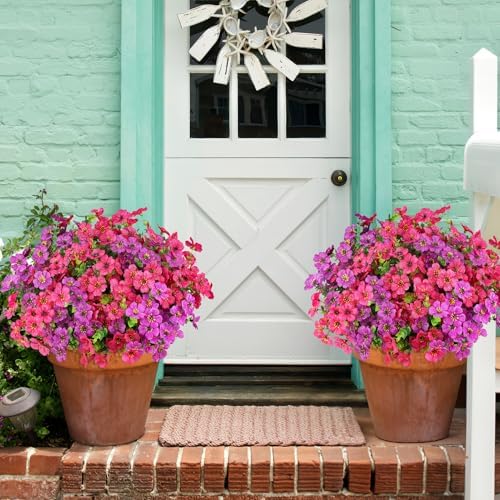 AGIRL Artificial Flowers Outdoor UV Resistant Fake Plant Garden Patio Decor - Image 7