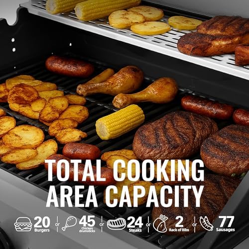 Royal Gourmet GA5401T 5-Burner BBQ Propane Gas Grill with Side Burner - Image 4