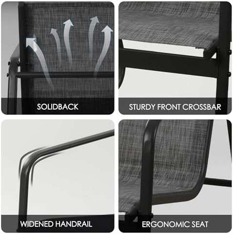 Kozyard Sofia 4-Piece Patio Conversation Set, Outdoor Furniture Set - Image 4