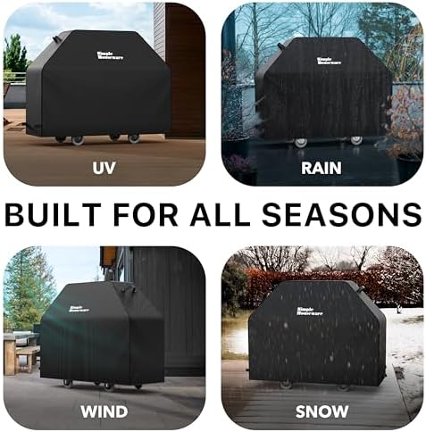 Simple Houseware 64 in. Heavy-Duty BBQ Gas Grill Cover, Waterproof - Image 4