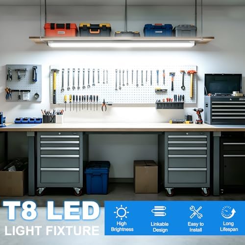 SHOPLED 3FT LED Shop Light, 34W 4760LM 5000K Daylight White, V-Shape - Image 5