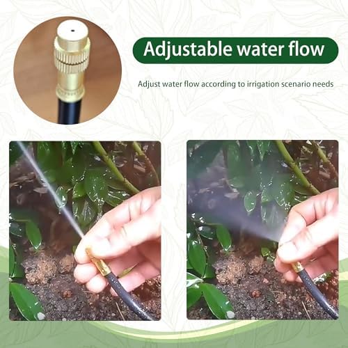 50FT Drip Irrigation System, 360° Adjustable Garden Plant Watering System - Image 5