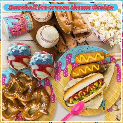 FoldTier 350 Pcs 67 Meme Party Supplies Plates Napkins Fork Paper Cup Ice Cream Disposable Six Seven Themed Tableware Set 6 7 Meme Birthday Party Decorations for Guest Dinner Serves 50 - Image 5