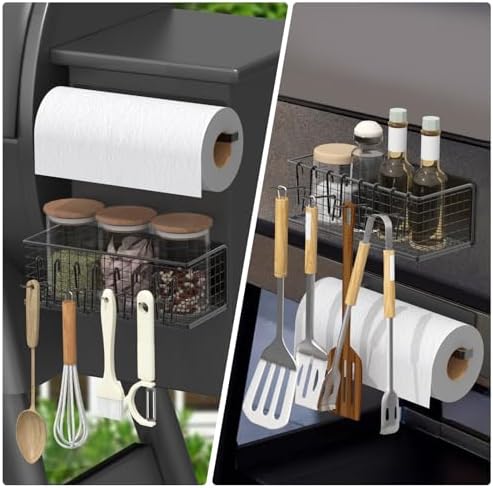 2 Set Magnetic Storage Bin with Paper Towel Holder for Traeger - Image 5