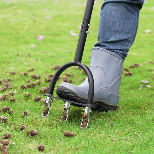 Lawn Aerator Coring Tool with 3 Hollow Tines - Image 5