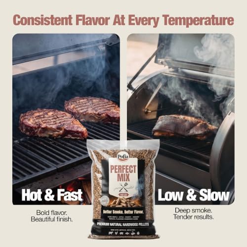 Natural Hardwood Wood Pellets for Pellet Grill & Pellet Smoker by Pofia Perfect Mix, Hickory, Cherry, Apple & Hard Maple Blend, Smoky BBQ Flavor for Meat, Brisket, Pork & Chicken, 40 Lb Bag - Image 7