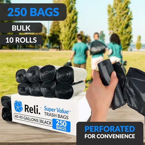 Reli. 40 to 45 Gallon Trash Bags Heavy Duty - Image 3