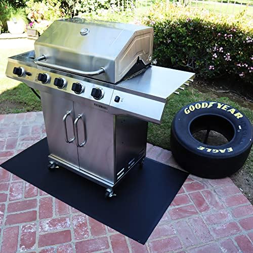 Rubber-Cal Rubber BBQ Under Grill Mat - 5mm x 56" x 32" - Image 5