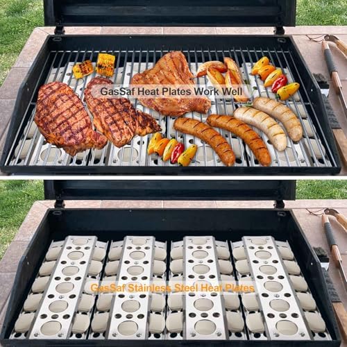 GasSaf 16" Briquettes Tray for Summerset Sizzler 26" 32" 40" Grill, Parts for RCS Premier RJC009P RJC32A RJC26A RJC40A RJC32AL RJC40AL Grill Briquettes Heat Plates, 4 Packs 16 x 6.5 Sizzler Plates - Image 7