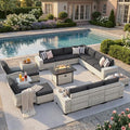 Outdoor Patio Furniture Set PE Wicker Rattan Outdoor Sectional Sofa by MuphyersPatioFurniture