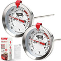Meat Thermometer for Oven 304 Stainless Steel Probe, 40‑220°F, 2pc by Unknown