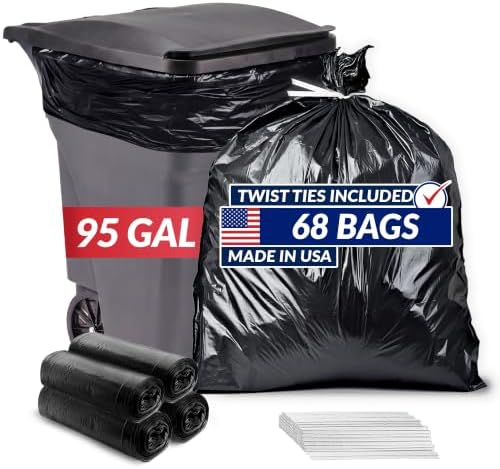 Reli. 95 Gallon Trash Bags Heavy Duty by Reli