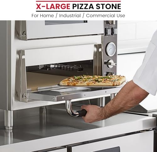 Unicook 22 x 14 Inch Extra Large Pizza Stone for Oven and Grill, 12.4 Lbs - Image 3