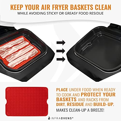 Air Fryer Liner Accessories for Ninja Foodi XL Smart FG551 6-in-1 Indoor Grill, Reusable Heat Resistant Mat for Air Fryer, Ninja Foodi Accessories, Easy Clean Replacement for Parchment Paper - Image 3