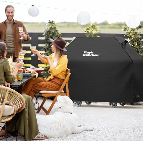 Simple Houseware 64 in. Heavy-Duty BBQ Gas Grill Cover, Waterproof - Image 7