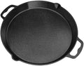 BUCABUCA Pre-Seasoned Cast iron Skillet,Frying Pan,Chef's Pan,Large Skillet,Cast Iron Camping Pan (17 inch) by Unknown