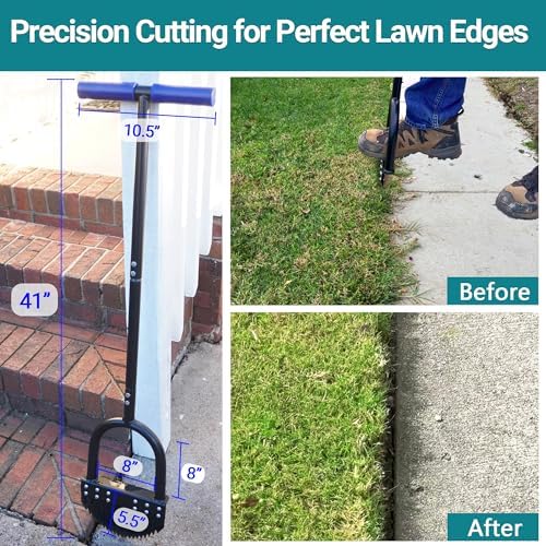 Edger Lawn Tool 41in Border Edger with Tempered Spring Steel Blade - Image 4
