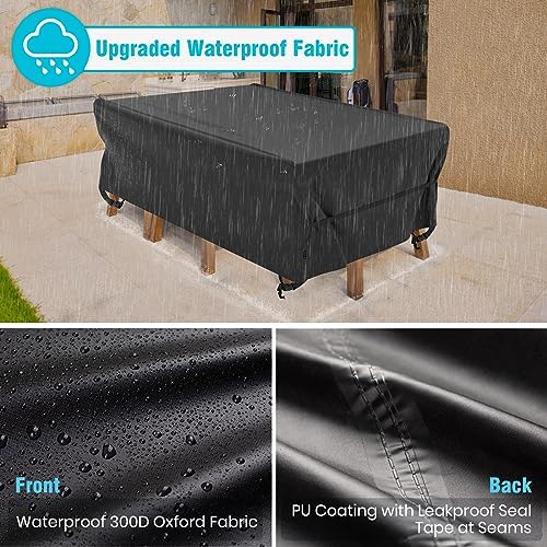 Patio Furniture Covers Waterproof Outdoor Table Cover 74"Lx47"Wx28"H - Image 3