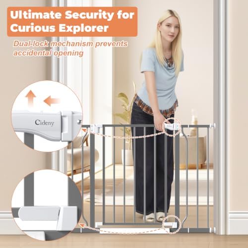 Baby Gate Auto Close, 29"-40" Dog Gate Indoor for Stairs & Doorways - Image 3