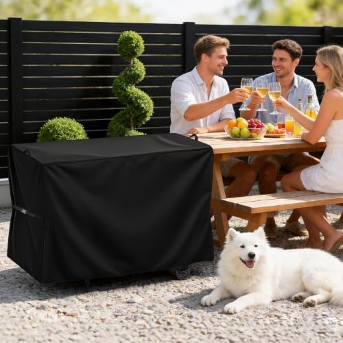 Charcoal Grill Cover for 456 SQ Pellet Grill 39x22x32in - Image 2