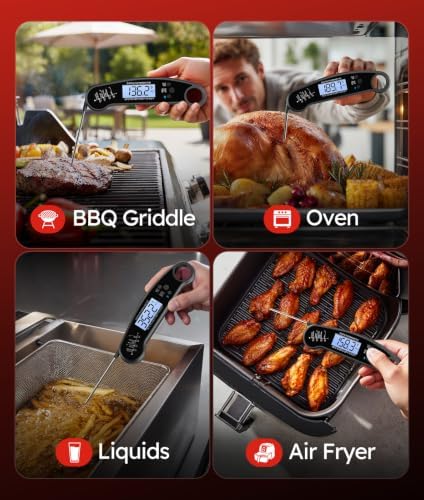 Meat Thermometer Digital, 1-2 Sec Instant Read, Grilling, Cooking, Food - Image 6