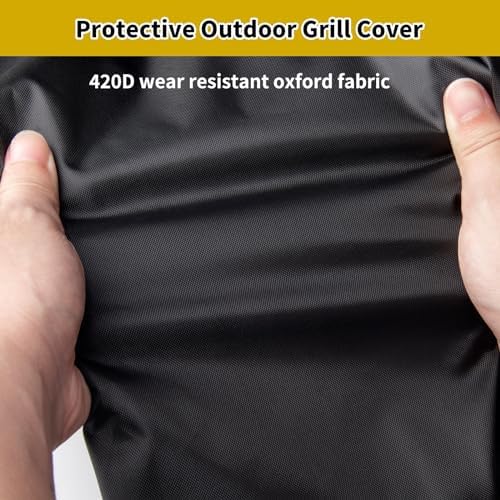 Electric Grill Cover for Weber Q1000/Q2000 Series Portable Grill on Cart - Image 2
