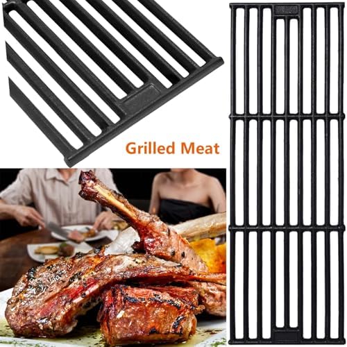 GasSaf 19 3/4 inch Grill Grates for Chargriller 5050 3001 3008 3030 4000 2121, King Griller 3008 5252, Char Griller Duo 5050 Parts Replacement, Cast Iron Grill Cooking Grid Grates 19-3/4 x 6-3/4 - Image 4