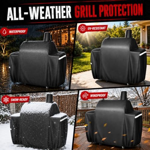 Utheer 600D Grill Cover for Royal Gourmet CC1830S/CC1830W/CC1830M/CC1830SC - Image 3